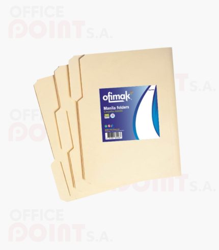Folder de manila tamaño carta